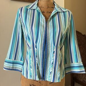 Stretchy Spring Striped Blouse